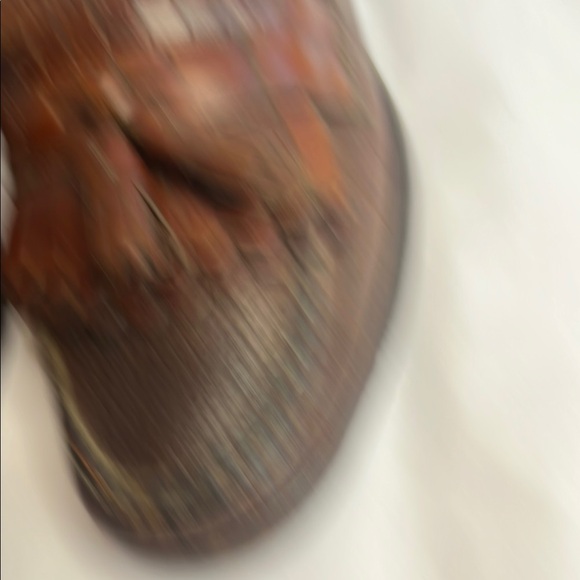 Brown Leather Tassel Loafers with Moccasin Stitching - Picture 8 of 9